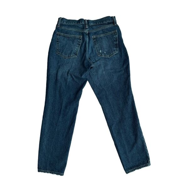 Old Navy Straight Taper Denim Jeans Distressed Ripped SZ 30 - Picture 3 of 13